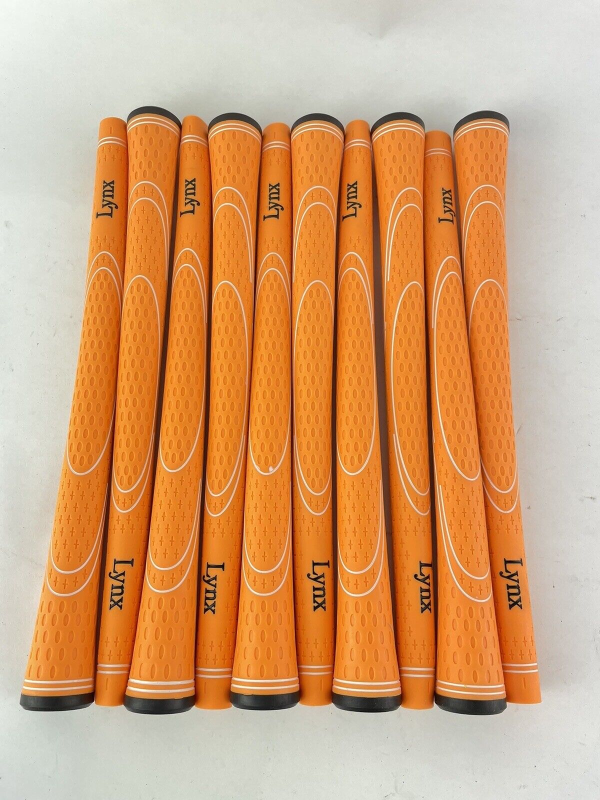 Lynx Golf Grips Mens (10) Orange/Black /Standard Size /Brand New